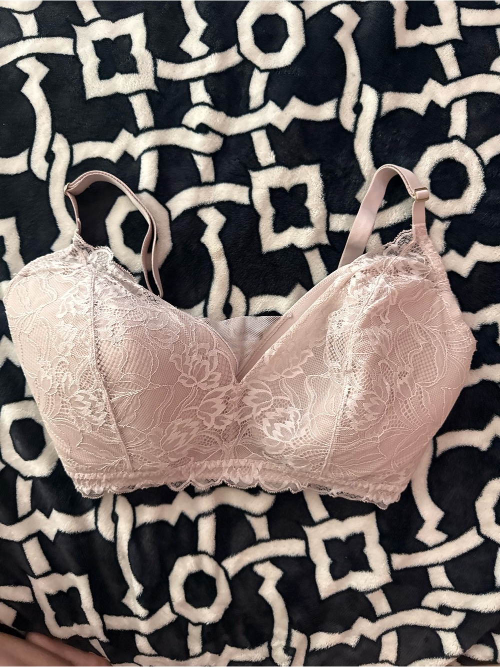 Natori Lace Bralette - Pale Pink